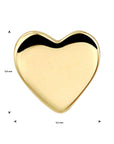 14K geelgoud hanger hart 4022567 - PansiteNederland.nl
