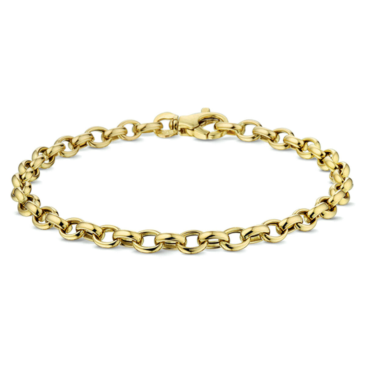 Fantasy Collection Armband jasseron 4,3 mm 19 cm 14K geelgoud