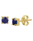 14K Geelgoud Oorknoppen Saffier 4022790 - PansiteNederland.nl