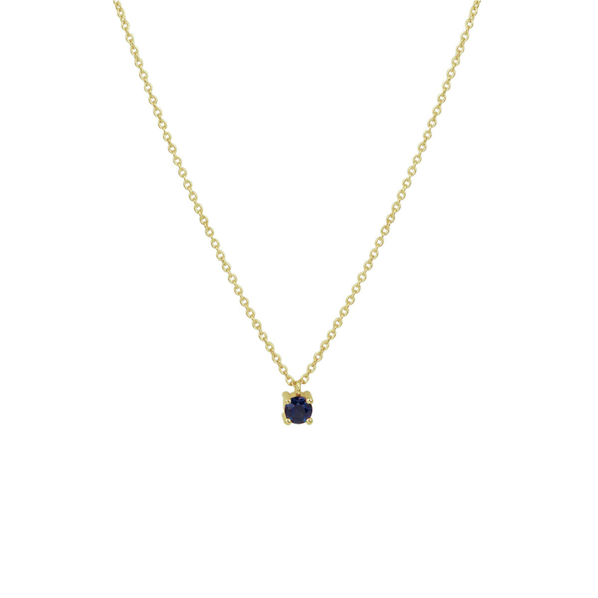 Fantasy Collection Collier saffier 40 - 42 - 44 cm 14K geelgoud