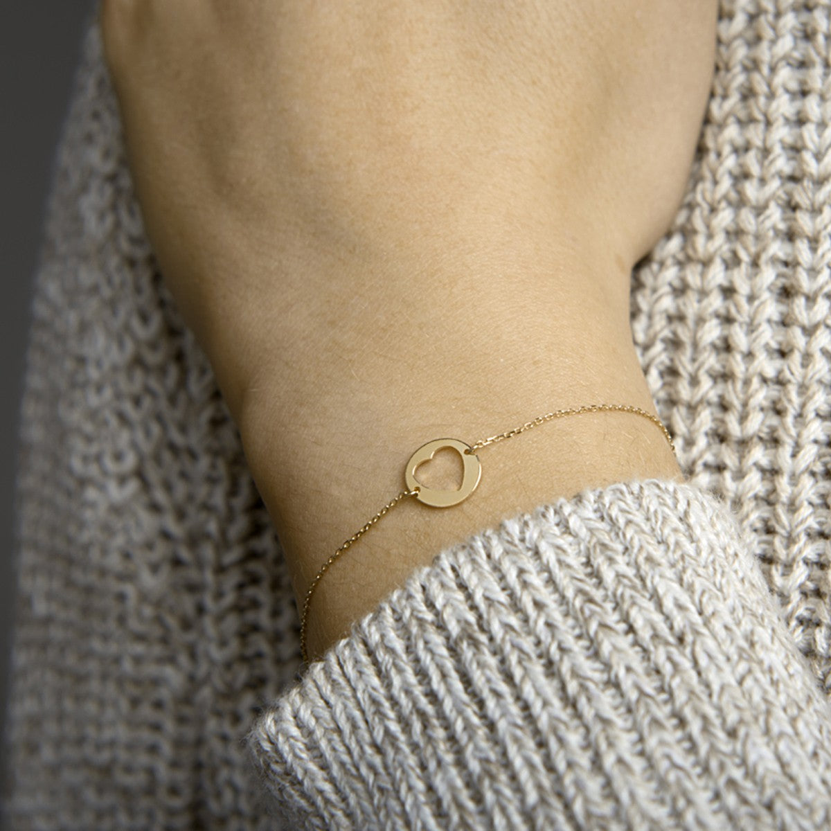 Armband hart 16,5 - 17,5 - 18,5 cm 14K geelgoud 10 mm – 4022814
