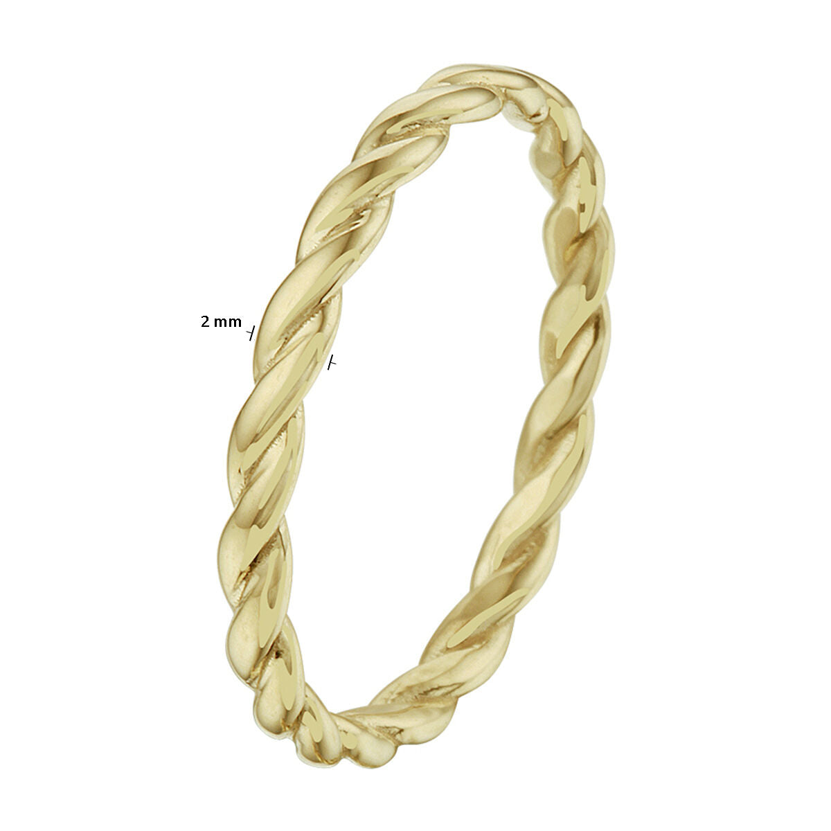 Fantasy Collection Aanschuifring gedraaid 14K geelgoud