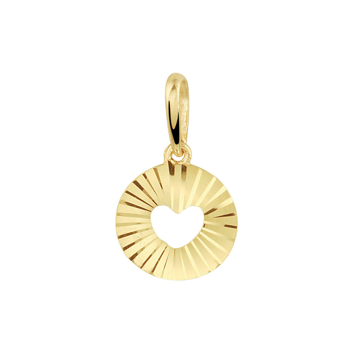 Fantasy Collection Hanger hart gediamanteerd 14K geelgoud