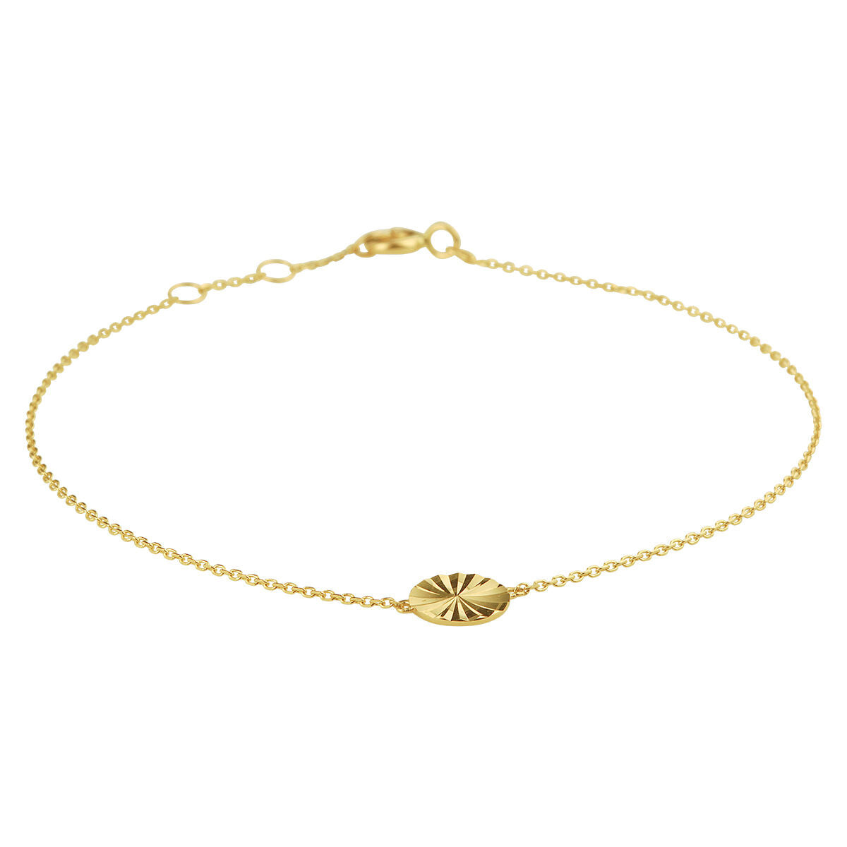 Fantasy Collection Armband rondje 16,5 - 17,5 - 18 cm 14K geelgoud