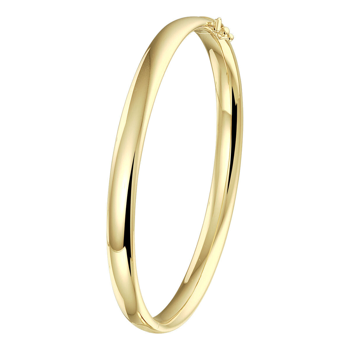 14K Geelgoud Bangle Scharnier Ovale Buis 6 X 60 Mm 4023295 - PansiteNederland.nl
