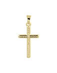 14K geelgoud hanger kruis gediamanteerd 4023326 - PansiteNederland.nl