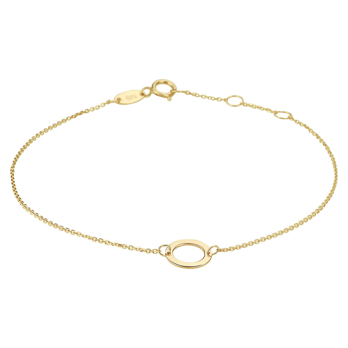 Fantasy Collection Armband rond 16,5 - 17,5 - 18,5 cm 14K geelgoud