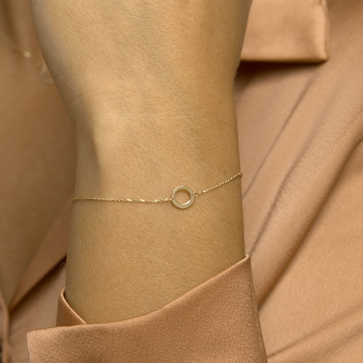 Fantasy Collection Armband rond 16,5 - 17,5 - 18,5 cm 14K geelgoud