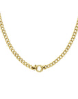 14K geelgoud collier gourmette 6,0 mm 45 cm met groot springslot 4023402 - PansiteNederland.nl