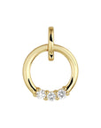 14K geelgoud hanger diamant 0.09ct h si 4023412 - PansiteNederland.nl