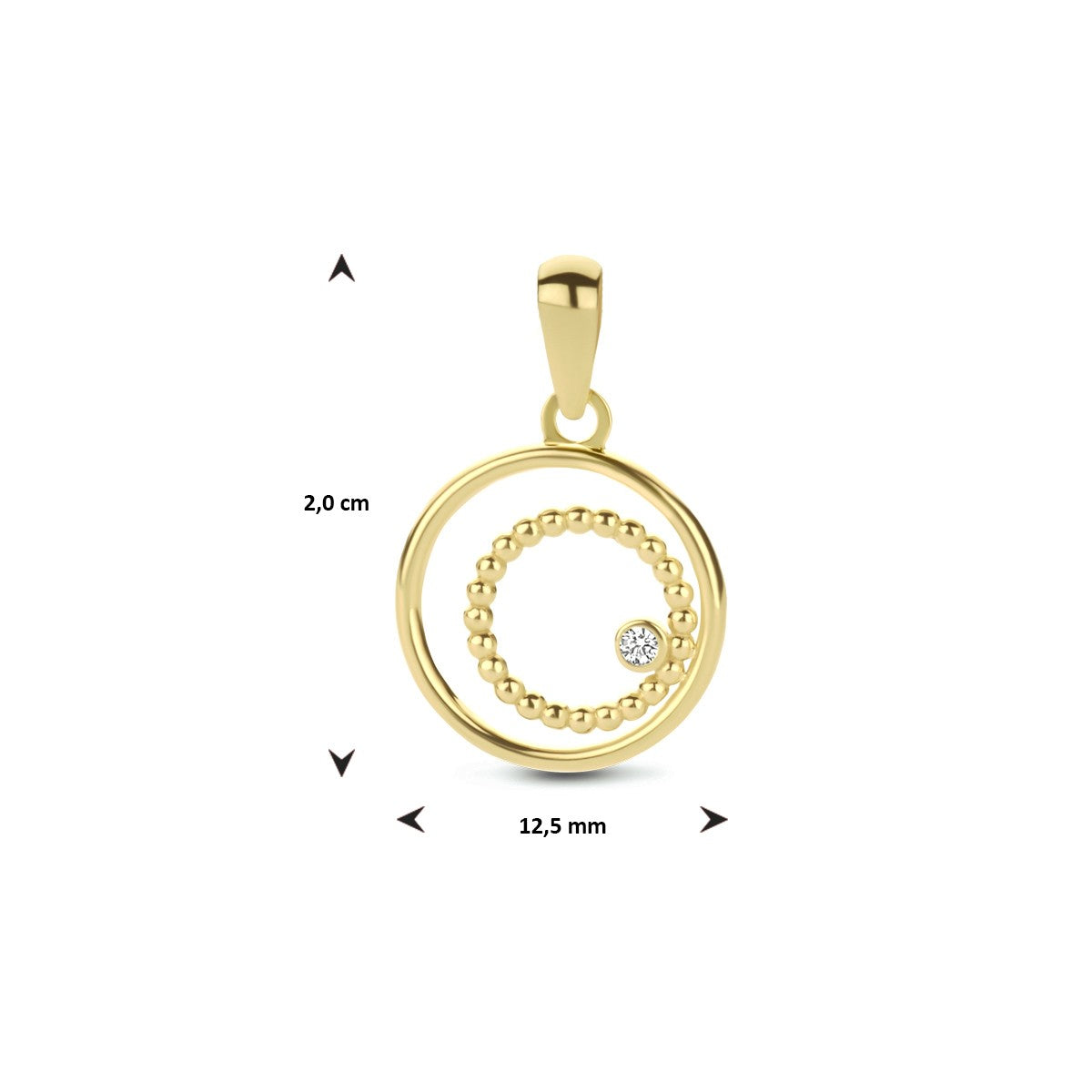 Fantasy Collection Hanger zirkonia 14K geelgoud - PSN4023420