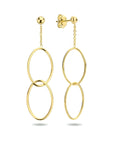 14K Geelgoud Oorhangers Ovaal 4023424 - PansiteNederland.nl