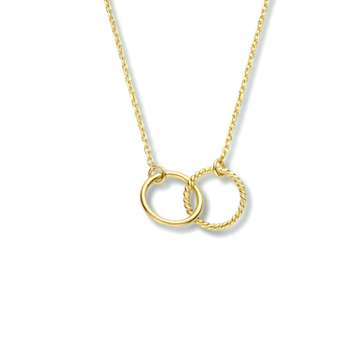 Fantasy Collection Collier rondjes 40 - 42 - 44 cm 14K geelgoud