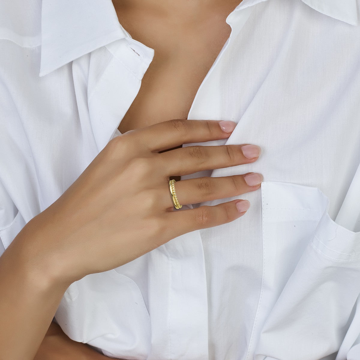 Fantasy Collection Ring bolletjes 14K geelgoud
