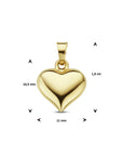 14K geelgoud hanger hartje 4023485 - PansiteNederland.nl