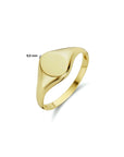 14K Geelgoud Graveerring Ovaal 4023498 - PansiteNederland.nl