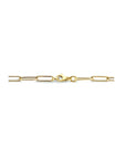 14K geelgoud collier paperclip ronde buis 4,5 mm 42 cm 4023573 - PansiteNederland.nl