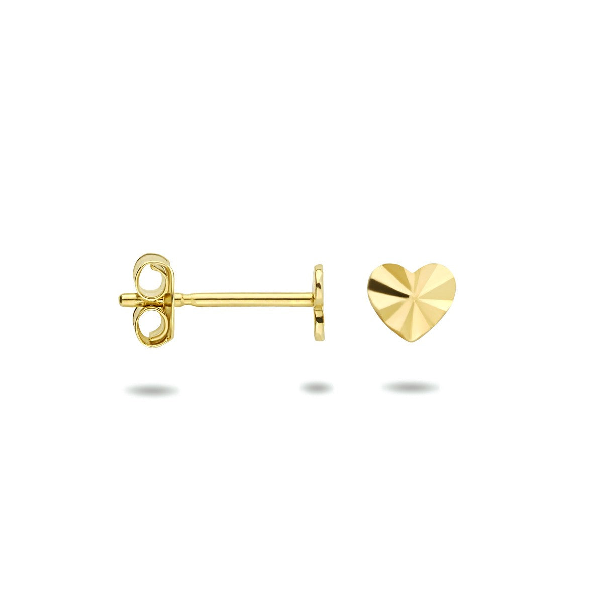 Fantasy Collection Oorbellen hart gediamanteerd 14K geelgoud - PSN4023626