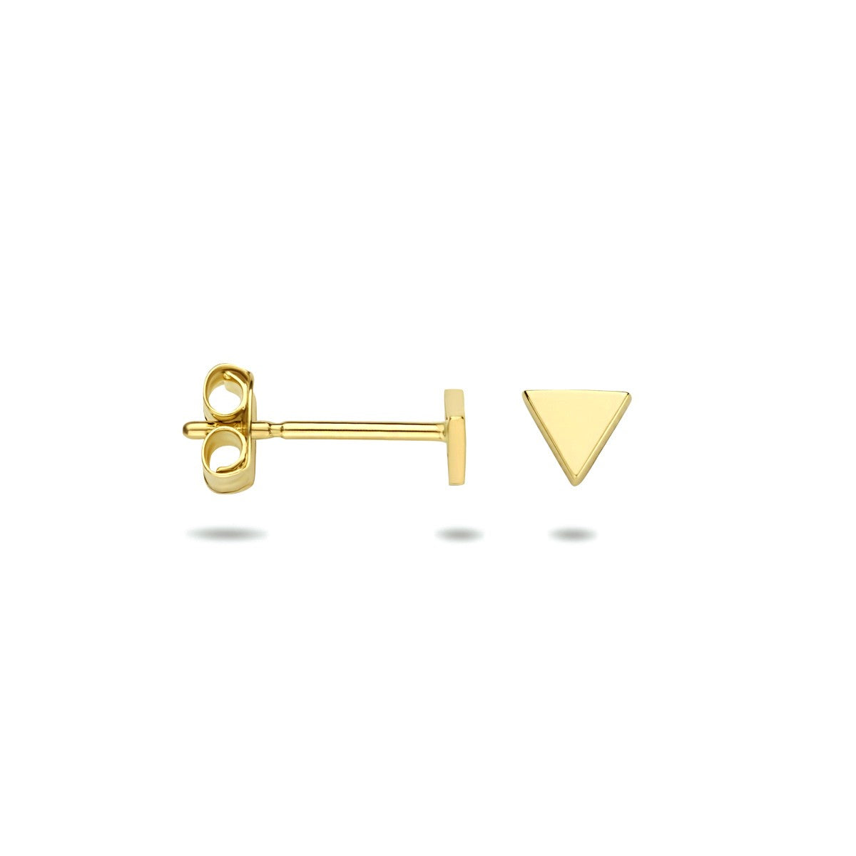 Fantasy Collection Oorbellen driehoek 3 mm 14K geelgoud - PSN4023631