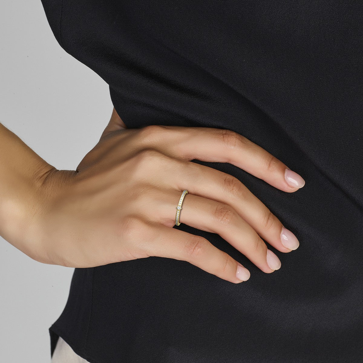 14K Geelgouden Ring zirkonia - PSN4023689 - PansiteNederland.nl