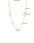 14K geelgoud collier rondjes zirkonia 40 - 42 - 44 cm 4023702 - PansiteNederland.nl