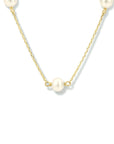 14K geelgoud collier parel 40 - 42 - 44 cm 4023707 - PansiteNederland.nl