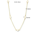 14K geelgoud collier parel 40 - 42 - 44 cm 4023707 - PansiteNederland.nl