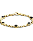 14K Geelgoud Armband Onyx 19 Cm 4023755 - PansiteNederland.nl