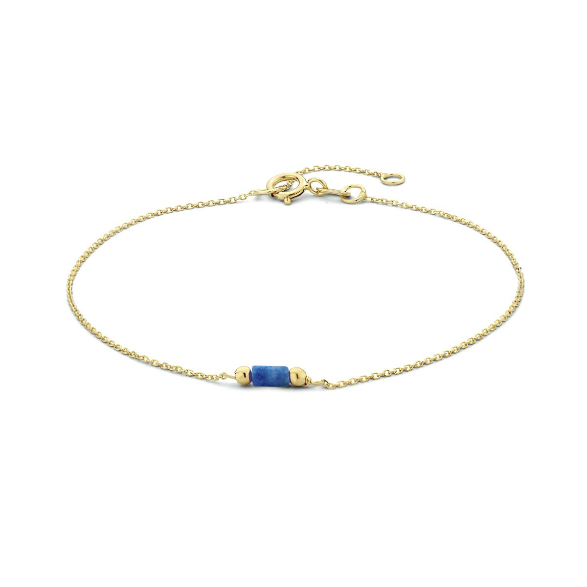 Fantasy Collection Armband lapis 16 - 18 cm 14K geelgoud