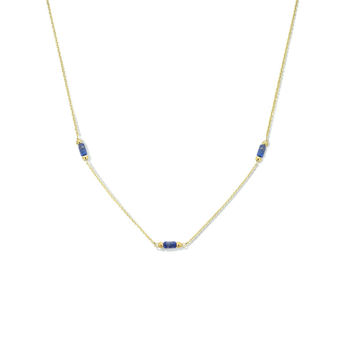 Fantasy Collection Collier lapis 40 - 42 cm 14K geelgoud