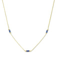 14K geelgoud collier lapis 40 - 42 cm 4023822 - PansiteNederland.nl