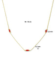 14K geelgoud collier koraal 40 - 42 cm 4023823 - PansiteNederland.nl