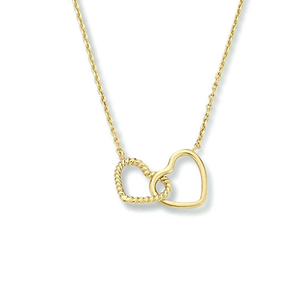 Fantasy Collection Collier hartjes 40 - 42 - 44 cm 14K geelgoud