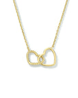 14K geelgoud collier hartjes 40 - 42 - 44 cm 4023831 - PansiteNederland.nl