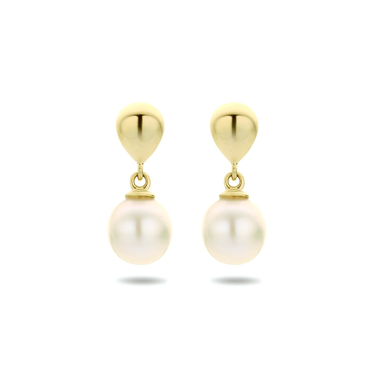 Fantasy Collection Hangende oorbellen parel 14K geelgoud - PSN4023832