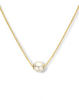 14K geelgoud collier parel 42 - 45 cm 4023875 - PansiteNederland.nl