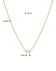 14K geelgoud collier parel 42 - 45 cm 4023875 - PansiteNederland.nl