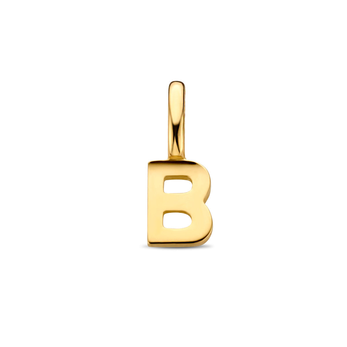 Hanger letter B 9,5 mm 14K geelgoud #Letter_B