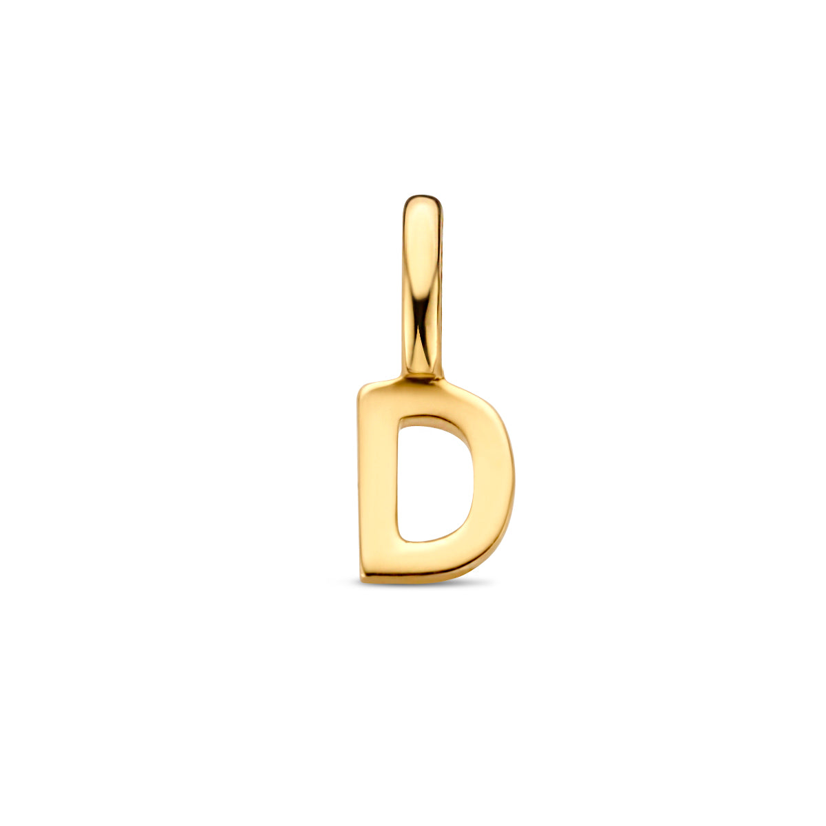 Hanger letter D 9,5 mm 14K geelgoud #Letter_D