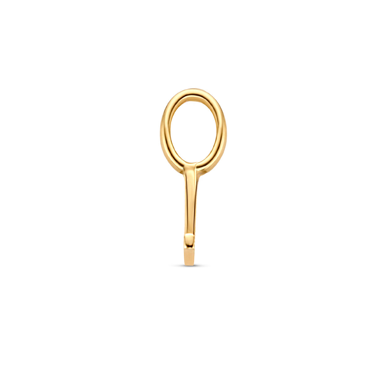 Hanger letter L 9,5 mm 14K geelgoud #Letter_L