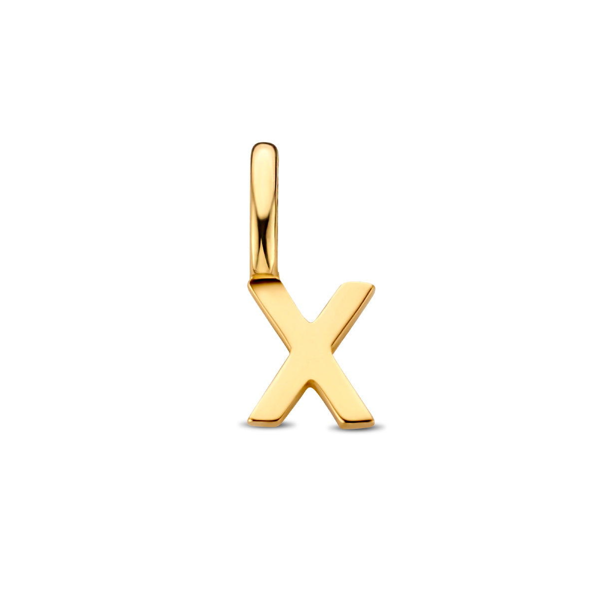 Hanger letter X 9,5 mm 14K geelgoud #Letter_X