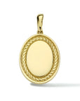 14K geelgoud graveerhanger ovaal 4024029 - PansiteNederland.nl