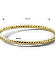 14K Geelgoud Bangle Scharnier 4,2 Mm 60 Mm 4024102 - PansiteNederland.nl