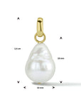 14K geelgoud hanger parel 4024238 - PansiteNederland.nl