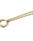 14K geelgoud collier rondje diamant 41 - 43 - 45 cm 0.01ct g si 4024241 - PansiteNederland.nl