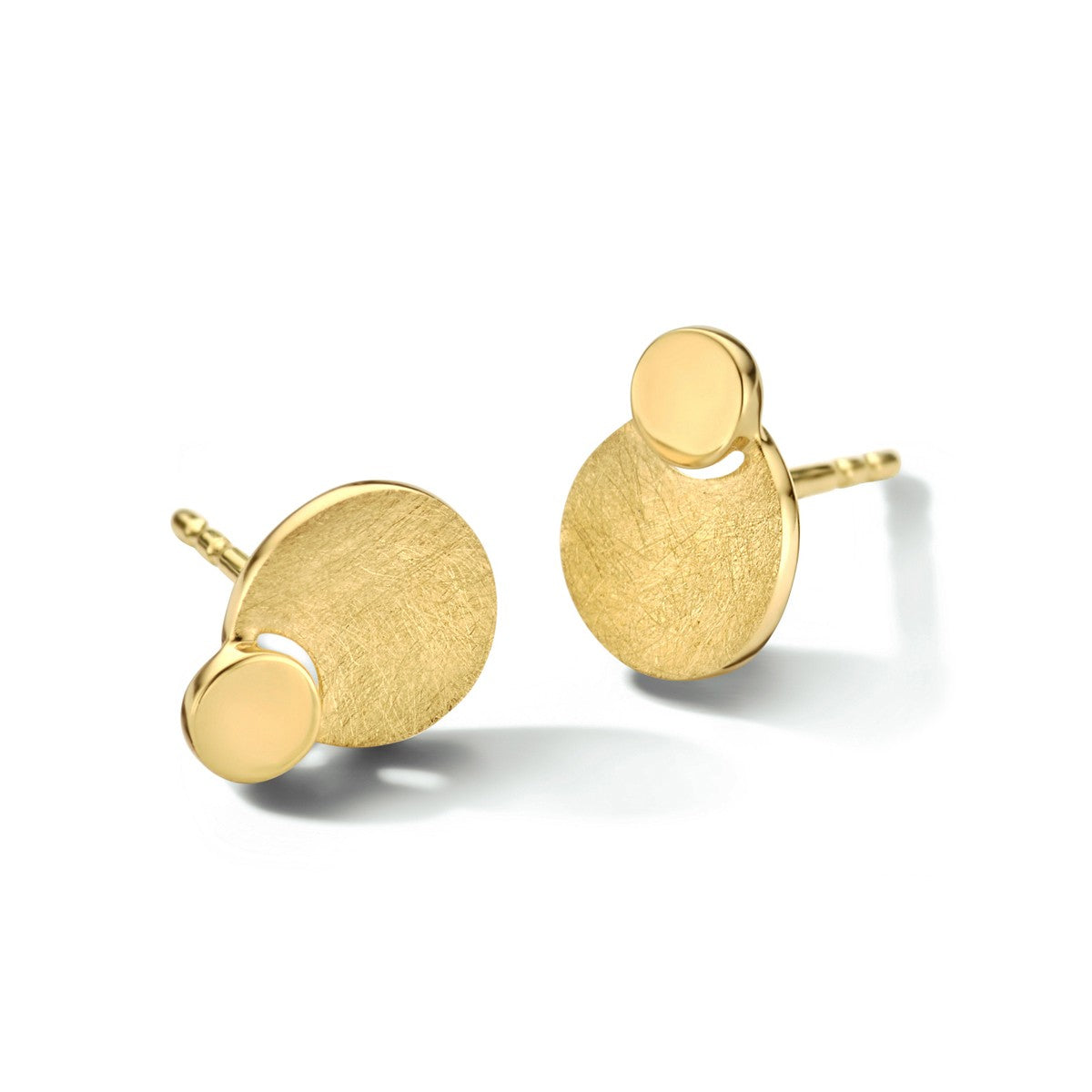 Fantasy Collection Oorbellen gescratcht 14K geelgoud