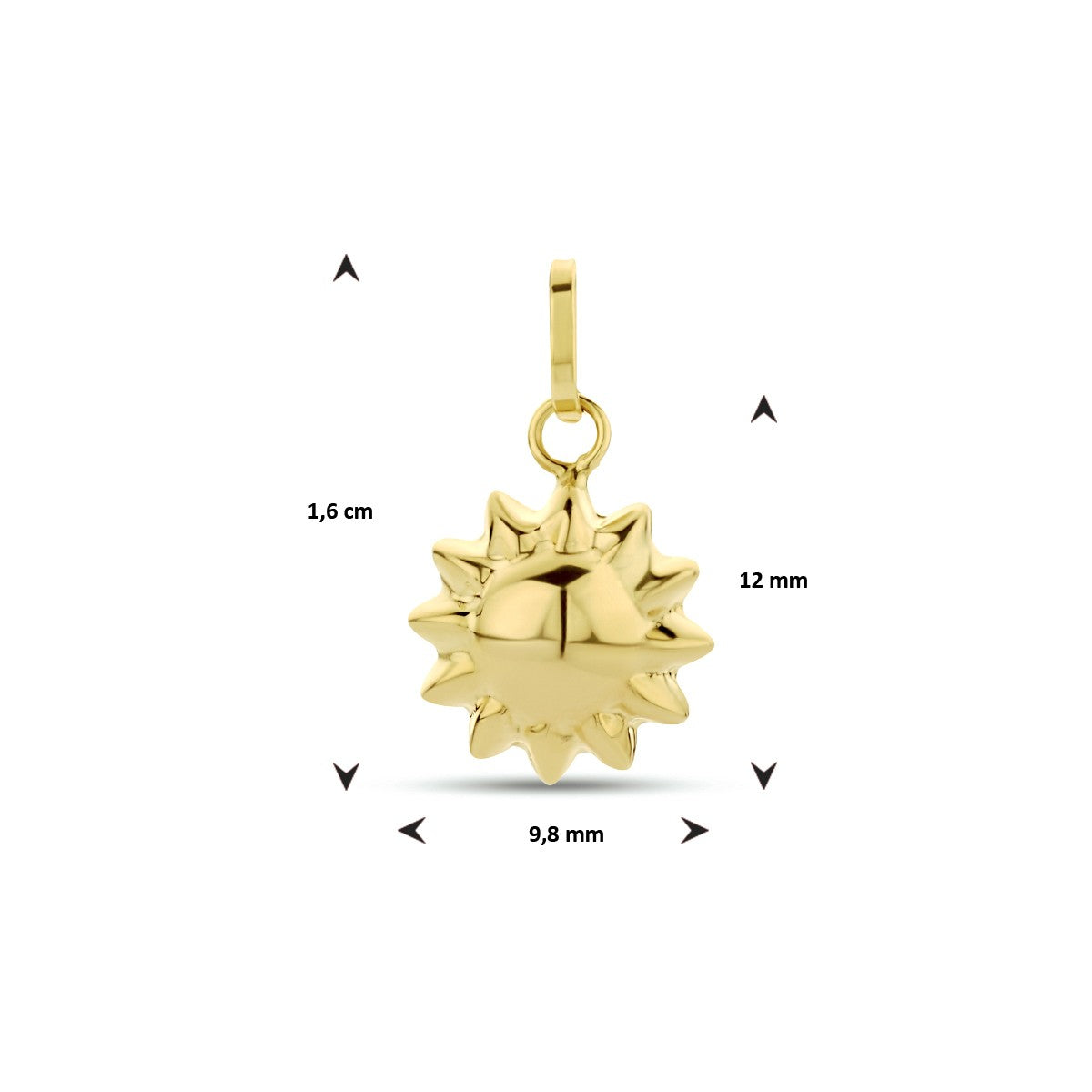 Fantasy Collection Hanger zon 14K geelgoud