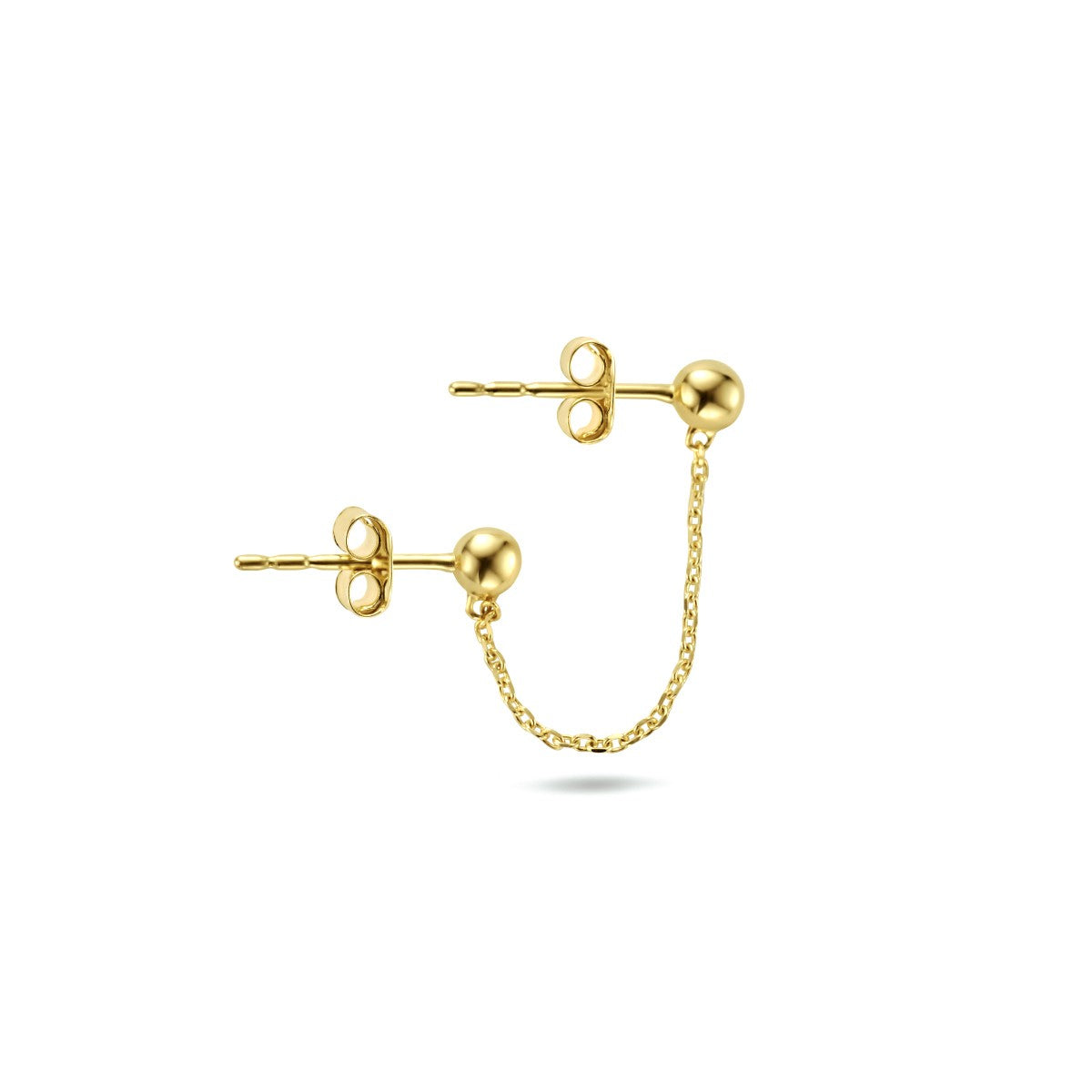 Fantasy Collection Oorbellen bolletjes per stuk 14K geelgoud - PSN4024400