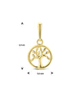 14K geelgoud hanger levensboom 4024403 - PansiteNederland.nl
