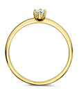 14K Geelgouden ring met zirkonia - PSN4024410 - PansiteNederland.nl